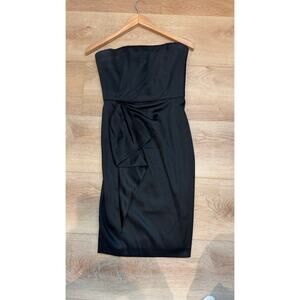 White House Black Market Strapless Black Cocktail Dress – Size 2